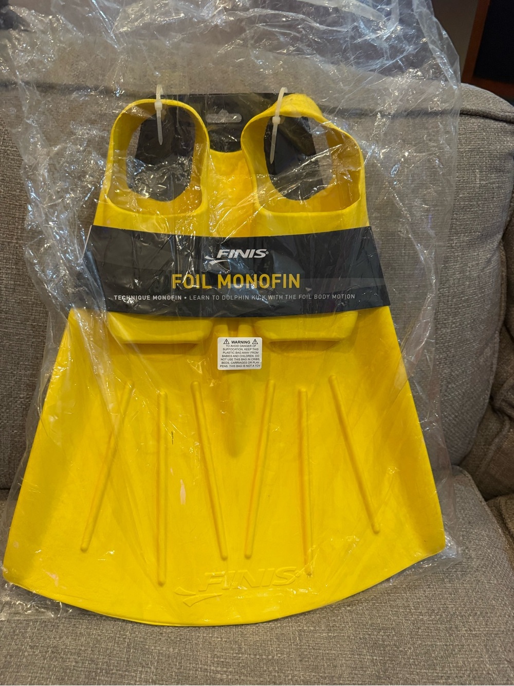 FINIS Foil Monofin Swim Fin in Bright Yellow